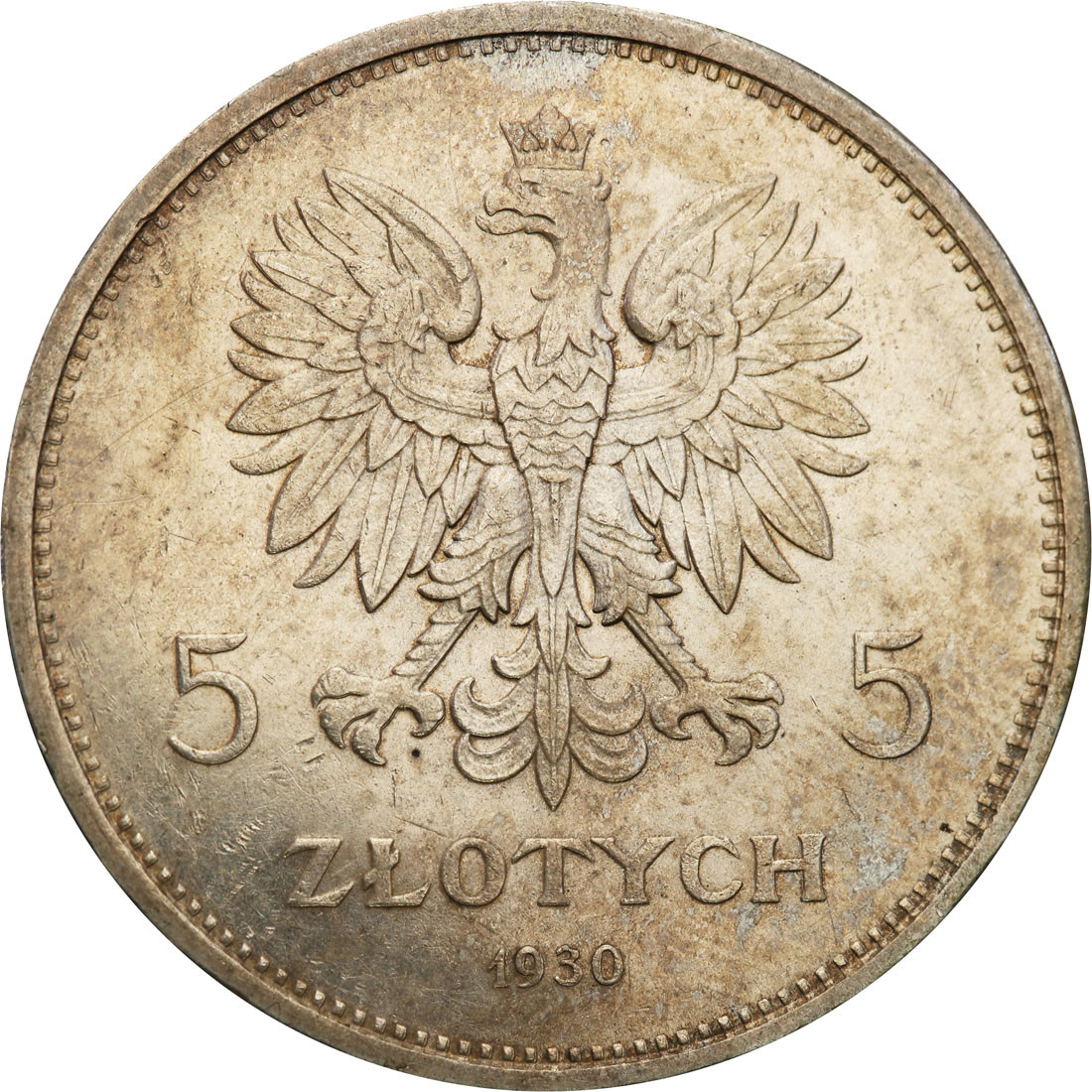 II RP. 5 złotych 1930 Sztandar